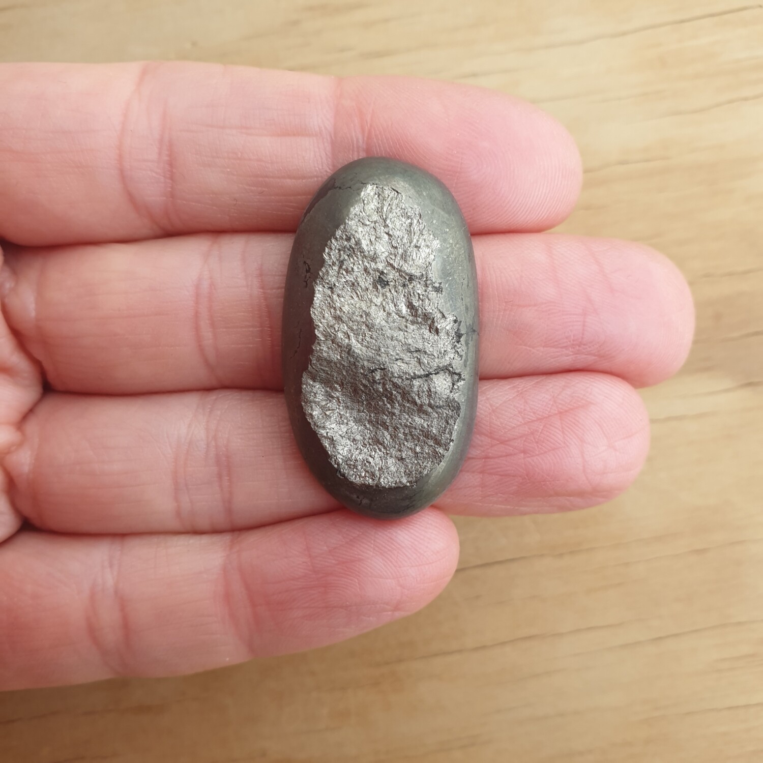 Druzy Pyrite Cabochon / Pendant for jewelry making or diy craft projects 18.6gr