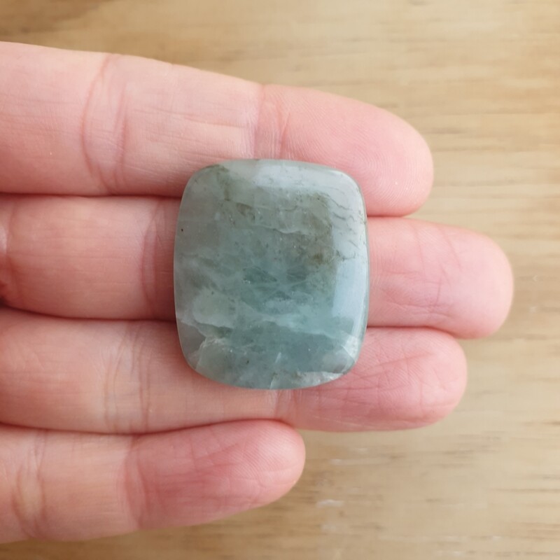 Aquamarine Cabochon / Pendant for jewelry making or diy craft projects 9.9gr