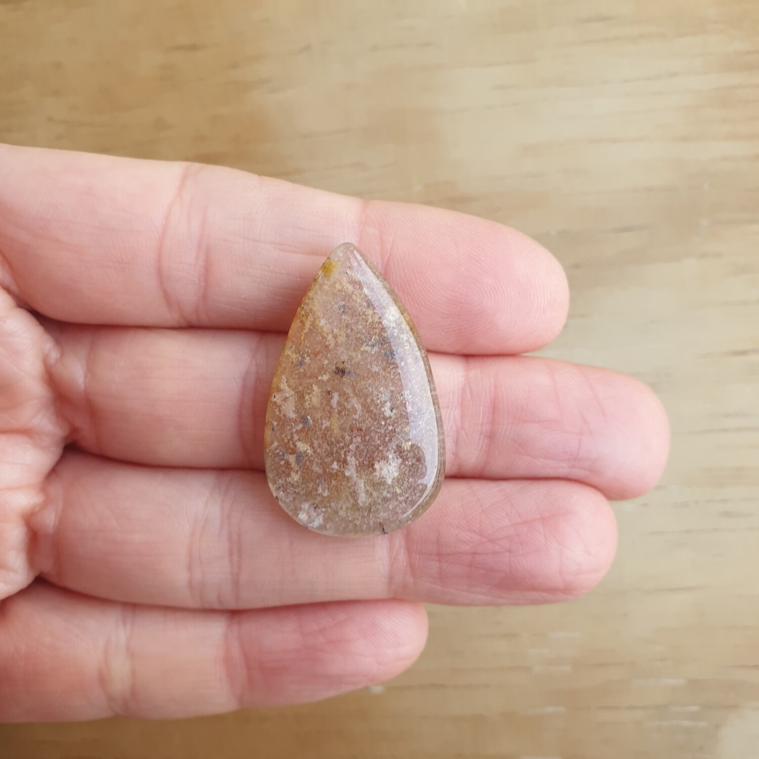 Lodolite Cabochon / Pendant for jewelry making or diy craft projects 7.6gr
