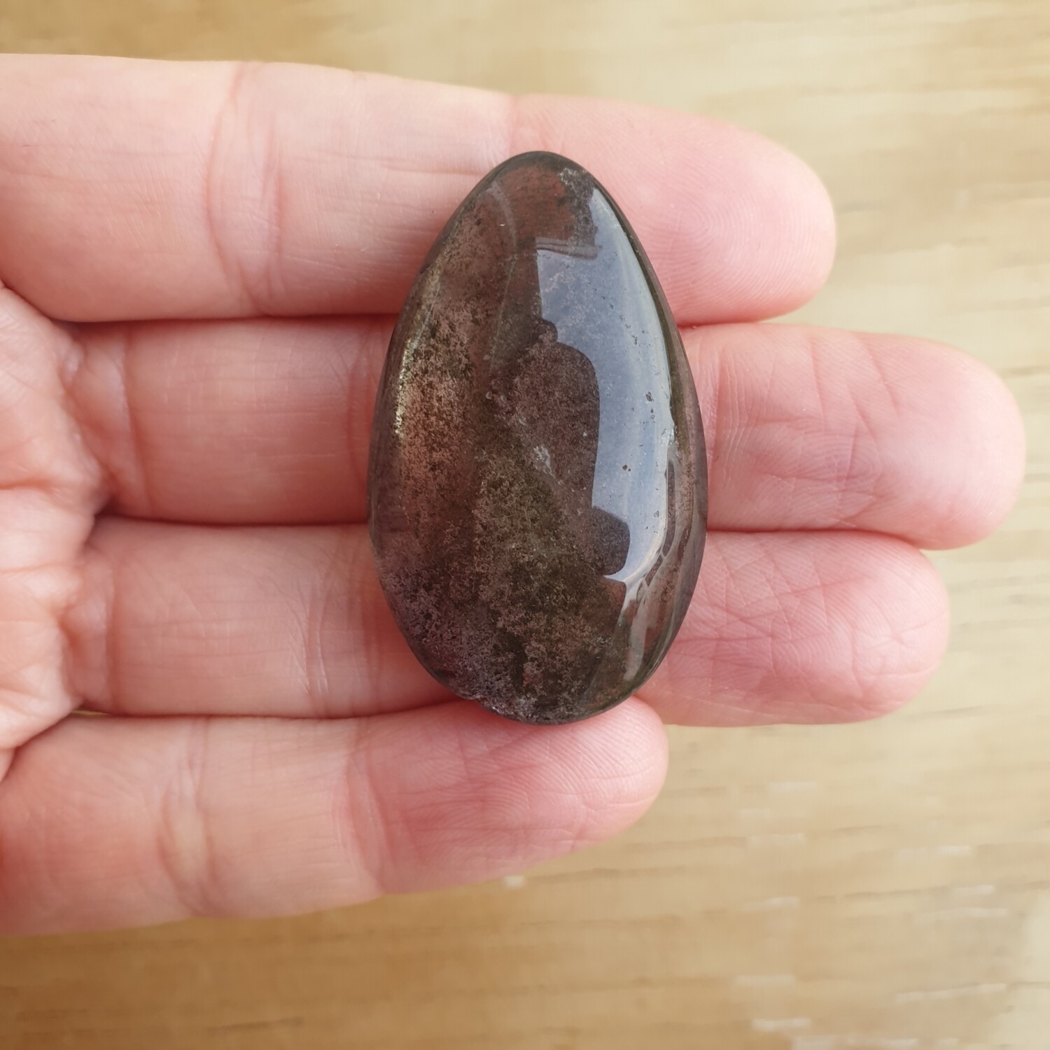Lodolite Cabochon / Pendant for jewelry making or diy craft projects 18gr