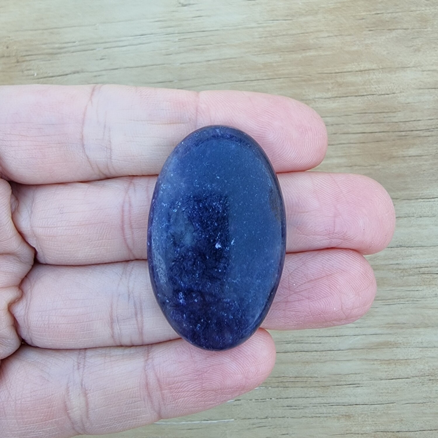 Lepidolite Cabochon / Pendant for jewelry making or diy craft projects 16.3gr