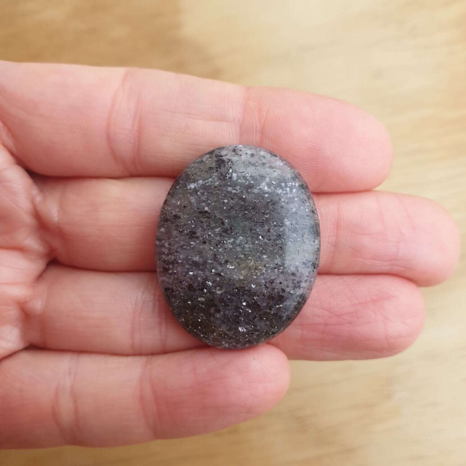 Black Sunstone Cabochon / Pendant for jewelry making or diy craft projects 11.9gr