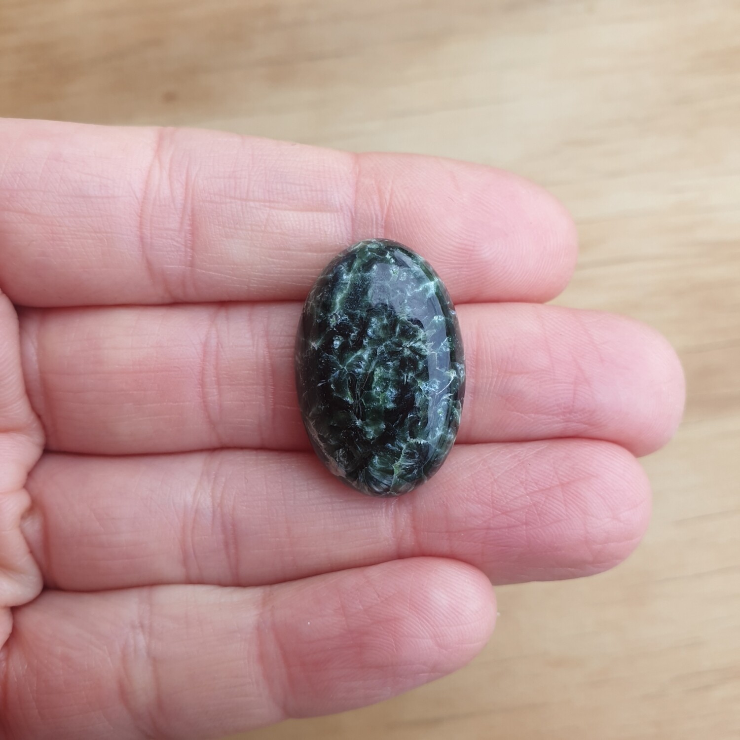 Seraphinite Cabochon / Pendant for jewelry making or diy craft projects 6.6gr
