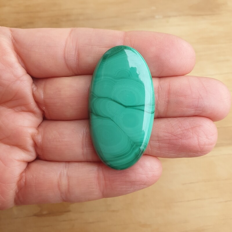 Malachite Cabochon / Pendant for jewelry making or diy craft projects 18.4gr