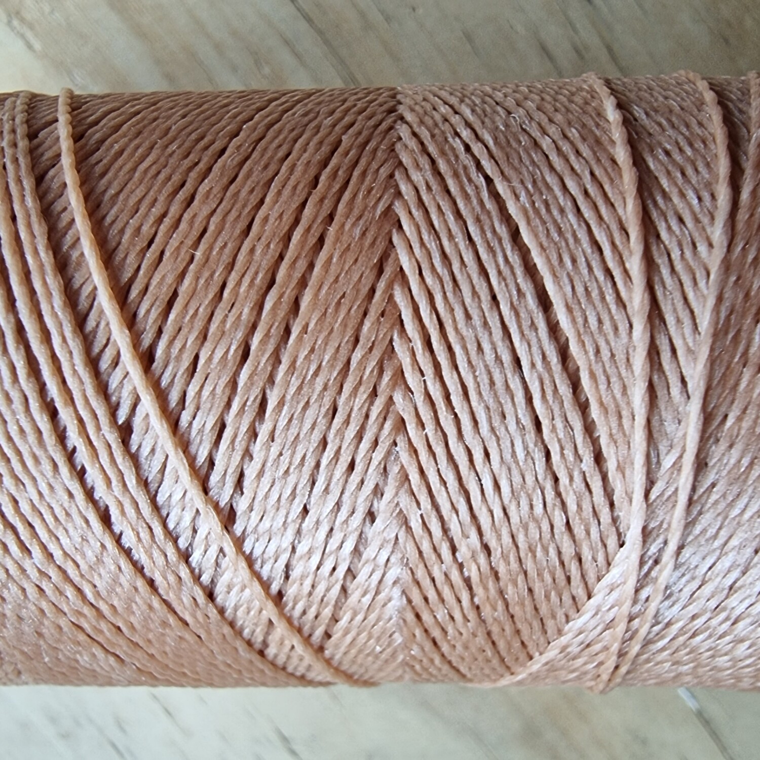 Cor #PALHA 0.5mm 330metre spool of Premium Linhasita 100% Waxed Polyester