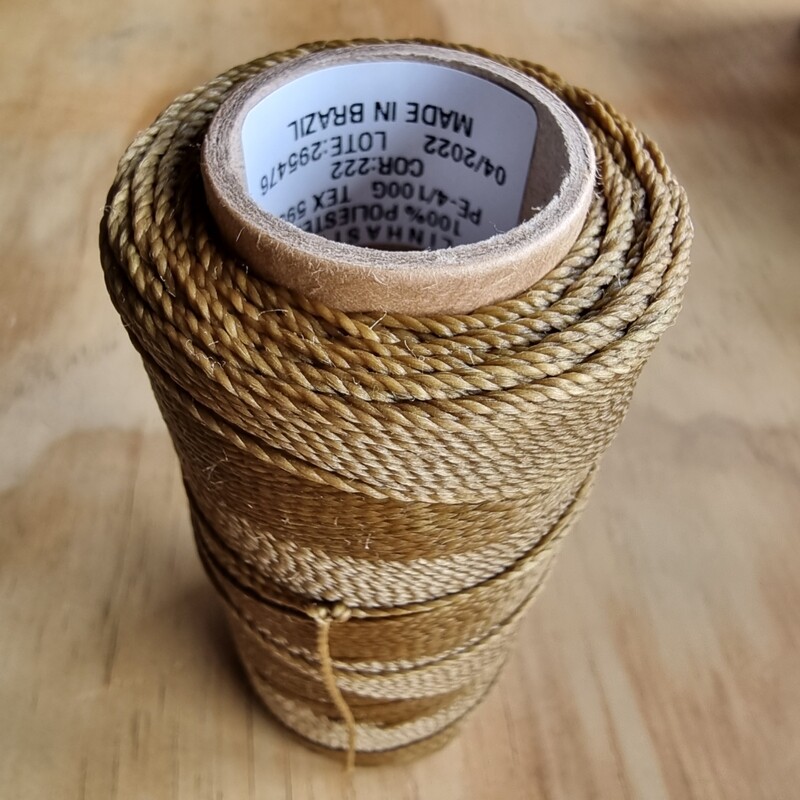 Cor #222 1mm Waxed Linhasita Thread 170m Spool