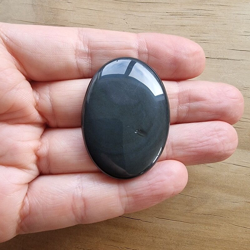 Obsidian Cabochon / Pendant for jewelry making or diy craft projects 13.6gr