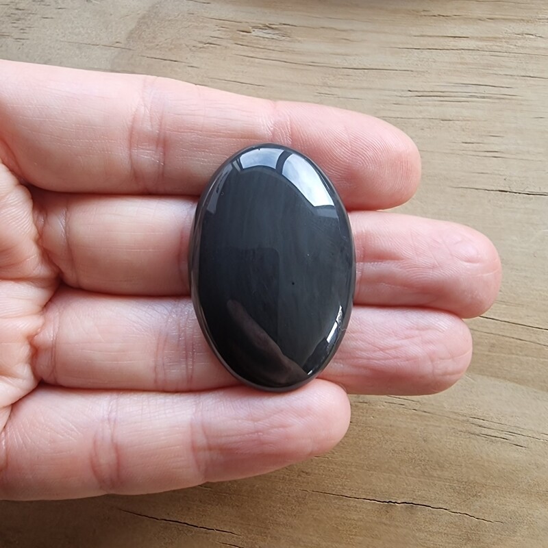Obsidian Cabochon / Pendant for jewelry making or diy craft projects 12.3gr