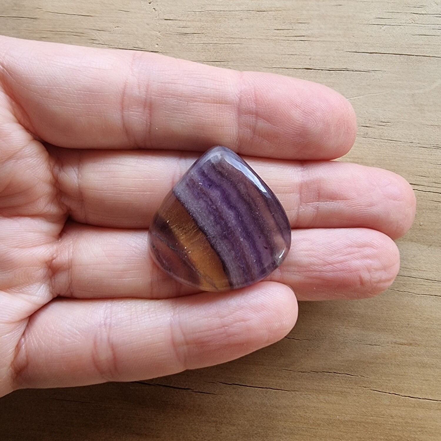 Fluorite Cabochon / Pendant for jewelry making or diy craft projects 10.9gr