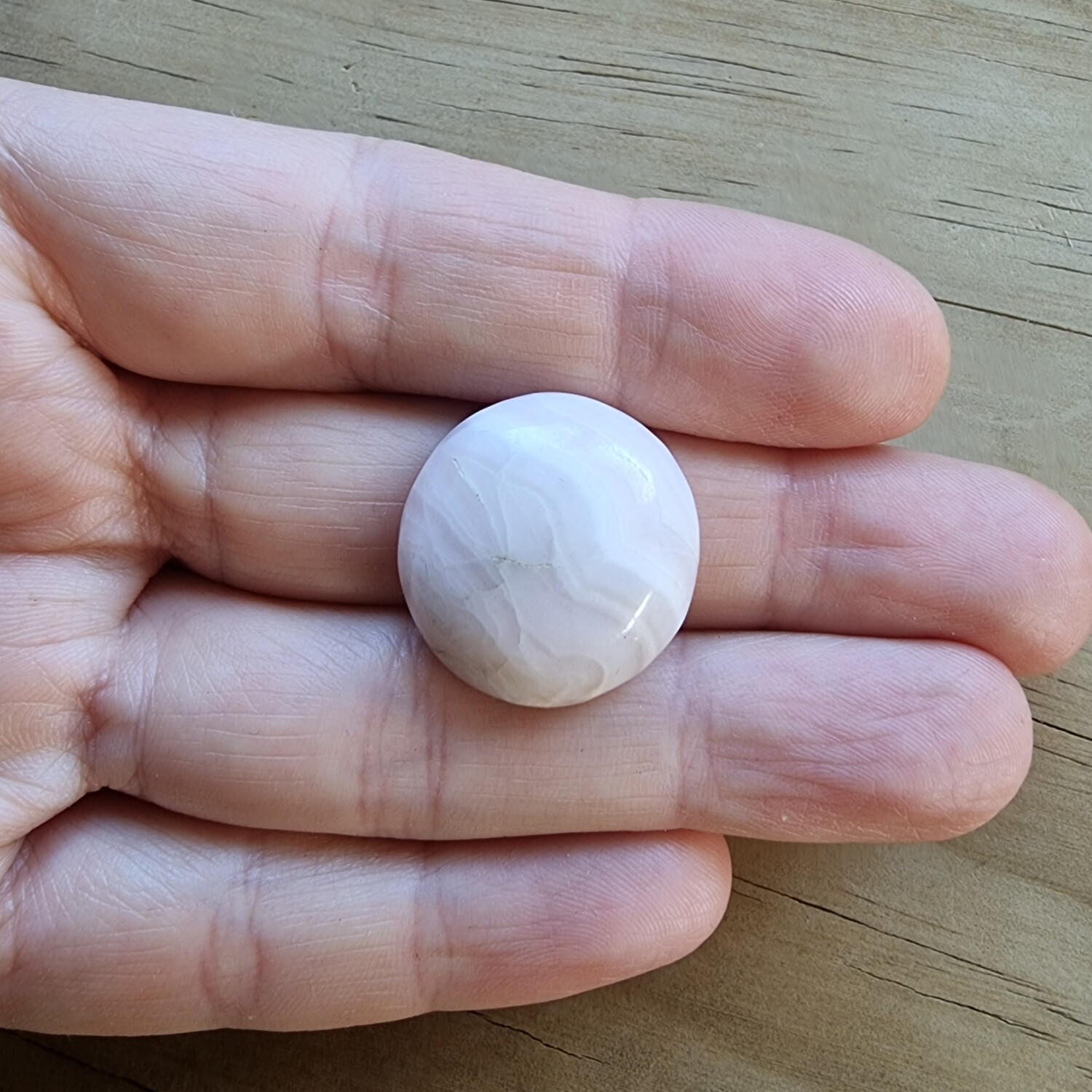 Mangano Calcite Cabochon / Pendant for jewelry making or diy craft projects 8gr