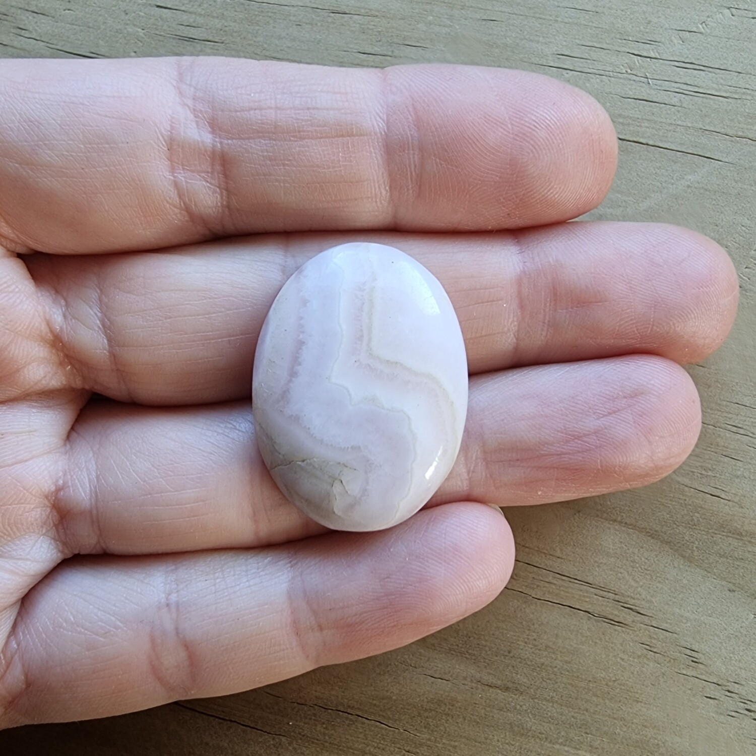 Mangano Calcite Cabochon / Pendant for jewelry making or diy craft projects 7.8gr