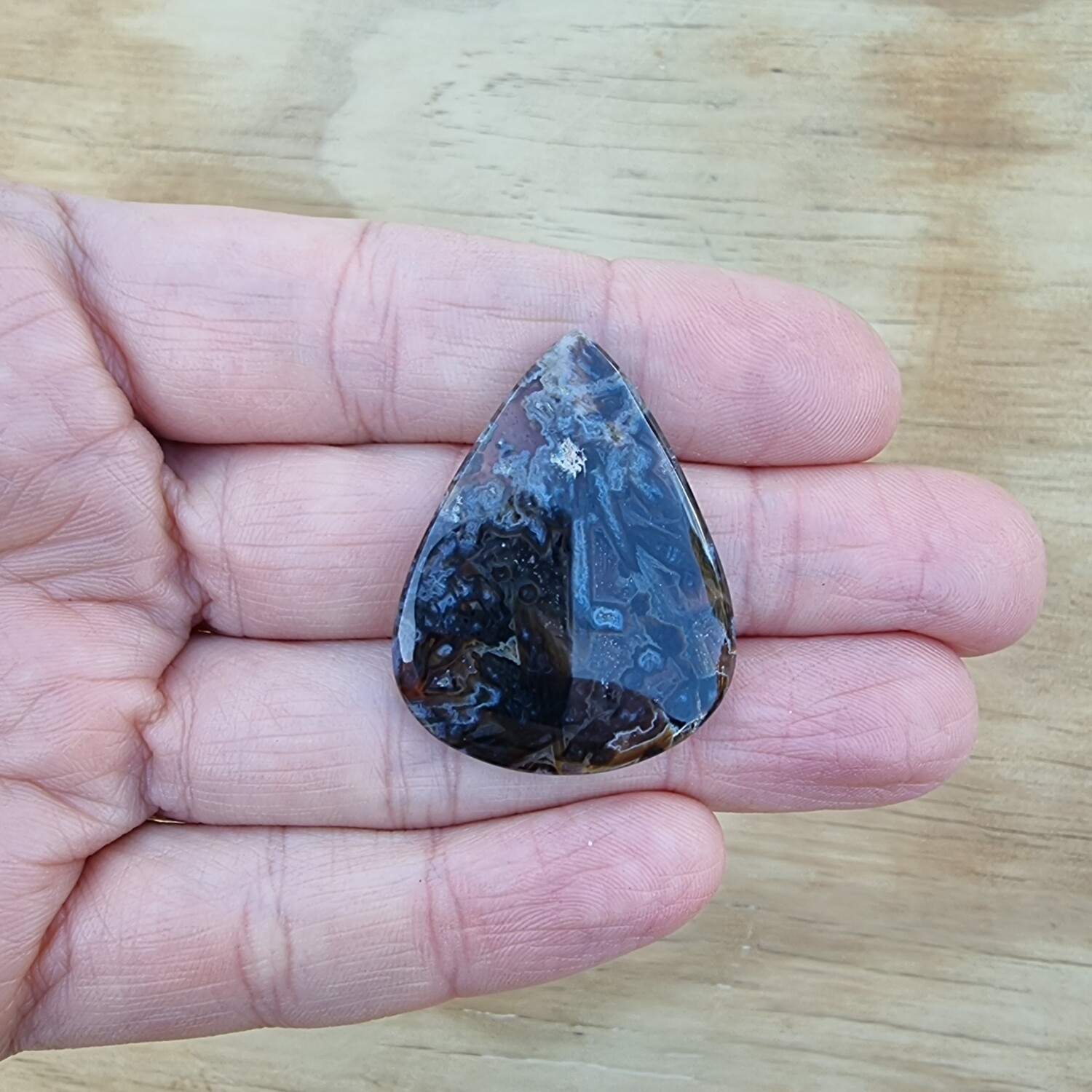 Turkish Stick Agate Cabochon / Pendant for jewelry making or diy craft projects 7.1gr