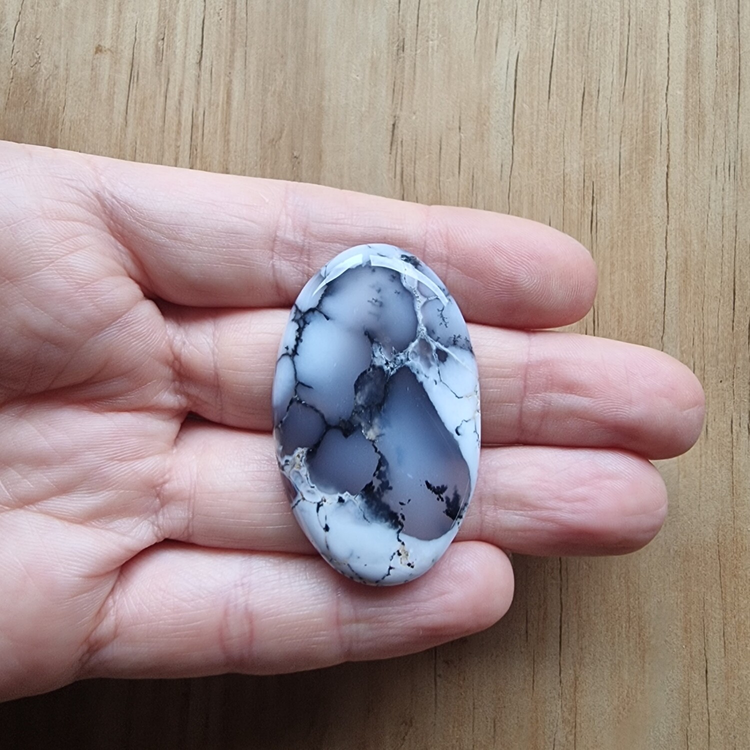 Dendrite Agate Cabochon / Pendant for jewelry making or diy craft projects 25gr