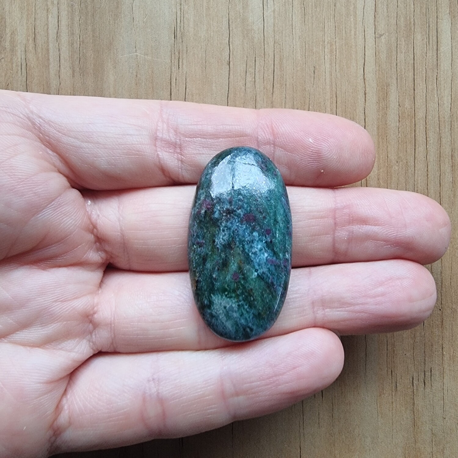Ruby Kyanite Cabochon / Pendant for jewelry making or diy craft projects 18gr