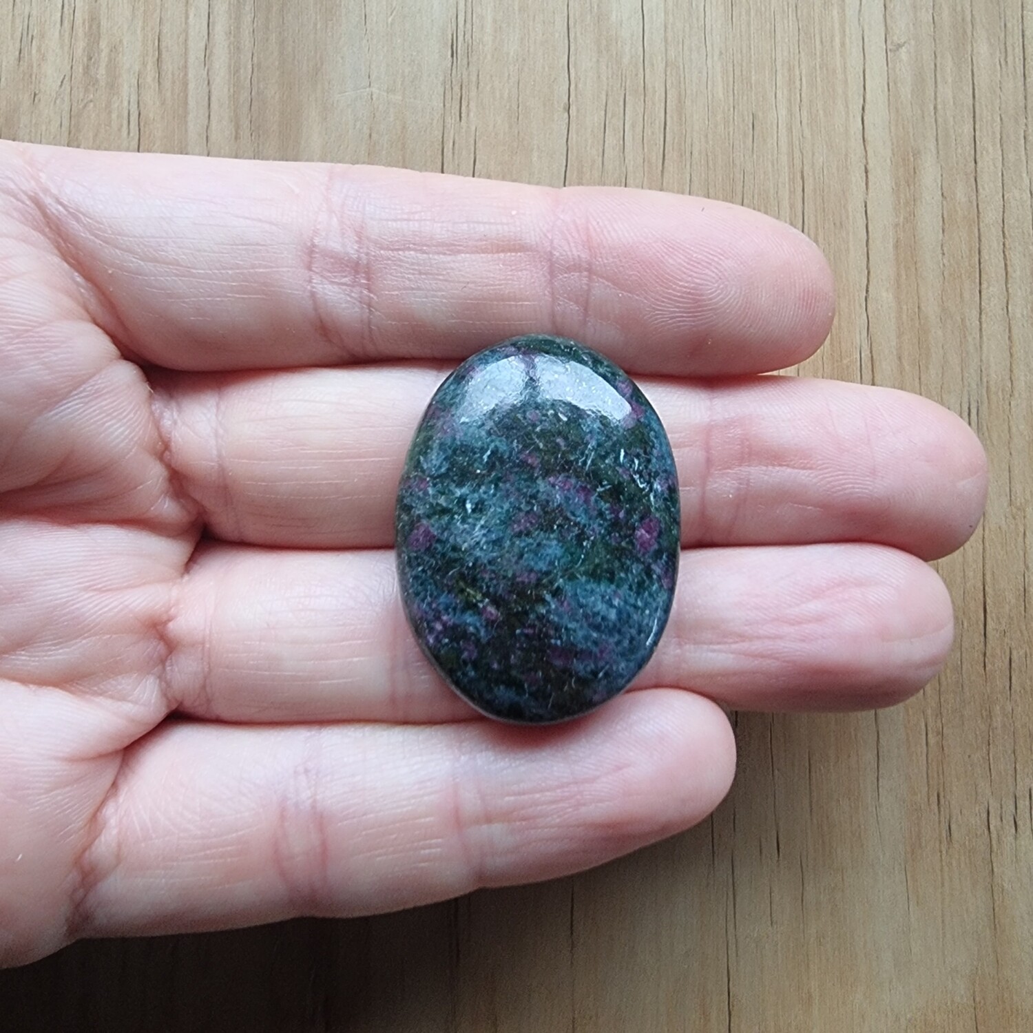 Ruby Kyanite Cabochon / Pendant for jewelry making or diy craft projects 23.4gr