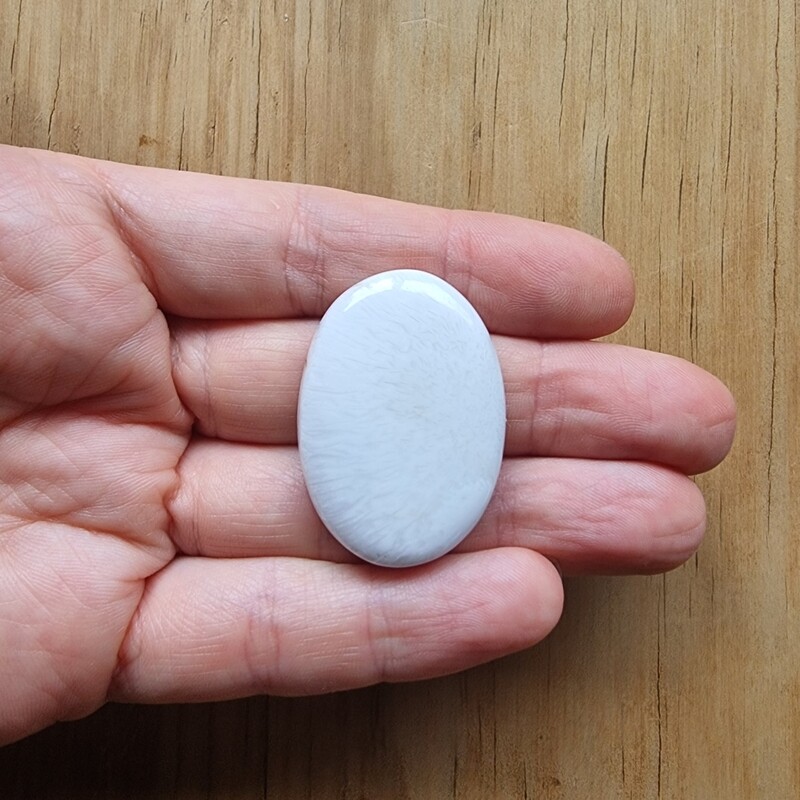 Scolecite Cabochon / Pendant for jewelry making or diy craft projects 18gr