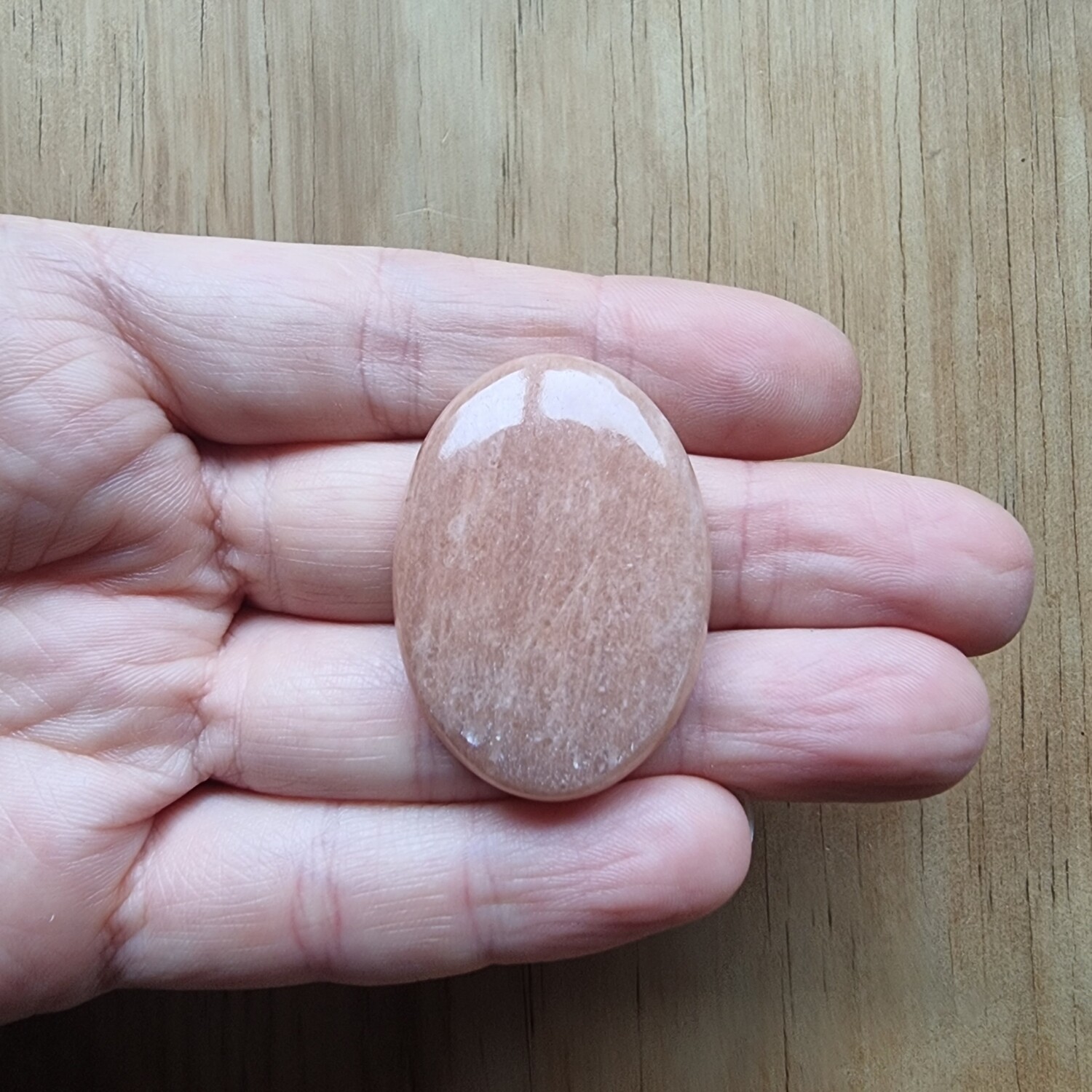Peach Amazonite Cabochon / Pendant for jewelry making or diy craft projects 24.2gr