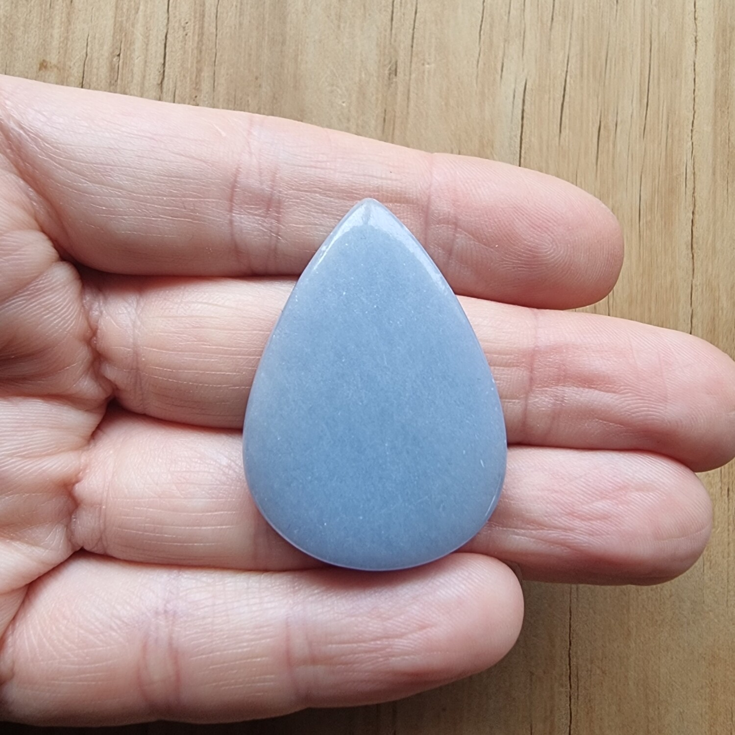 Angelite Cabochon / Pendant for jewelry making or diy craft projects 19gr