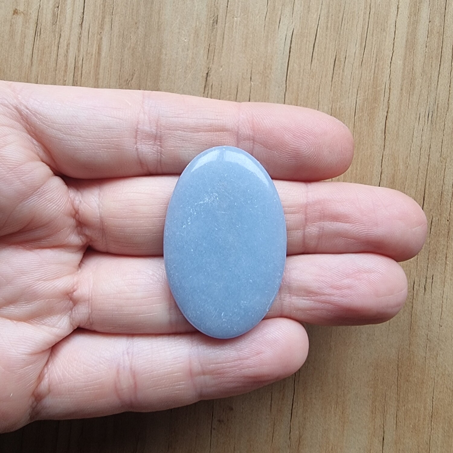 Angelite Cabochon / Pendant for jewelry making or diy craft projects 17.2gr