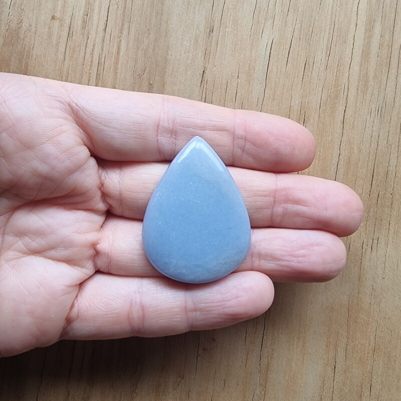 Angelite Cabochon / Pendant for jewelry making or diy craft projects 21.2gr