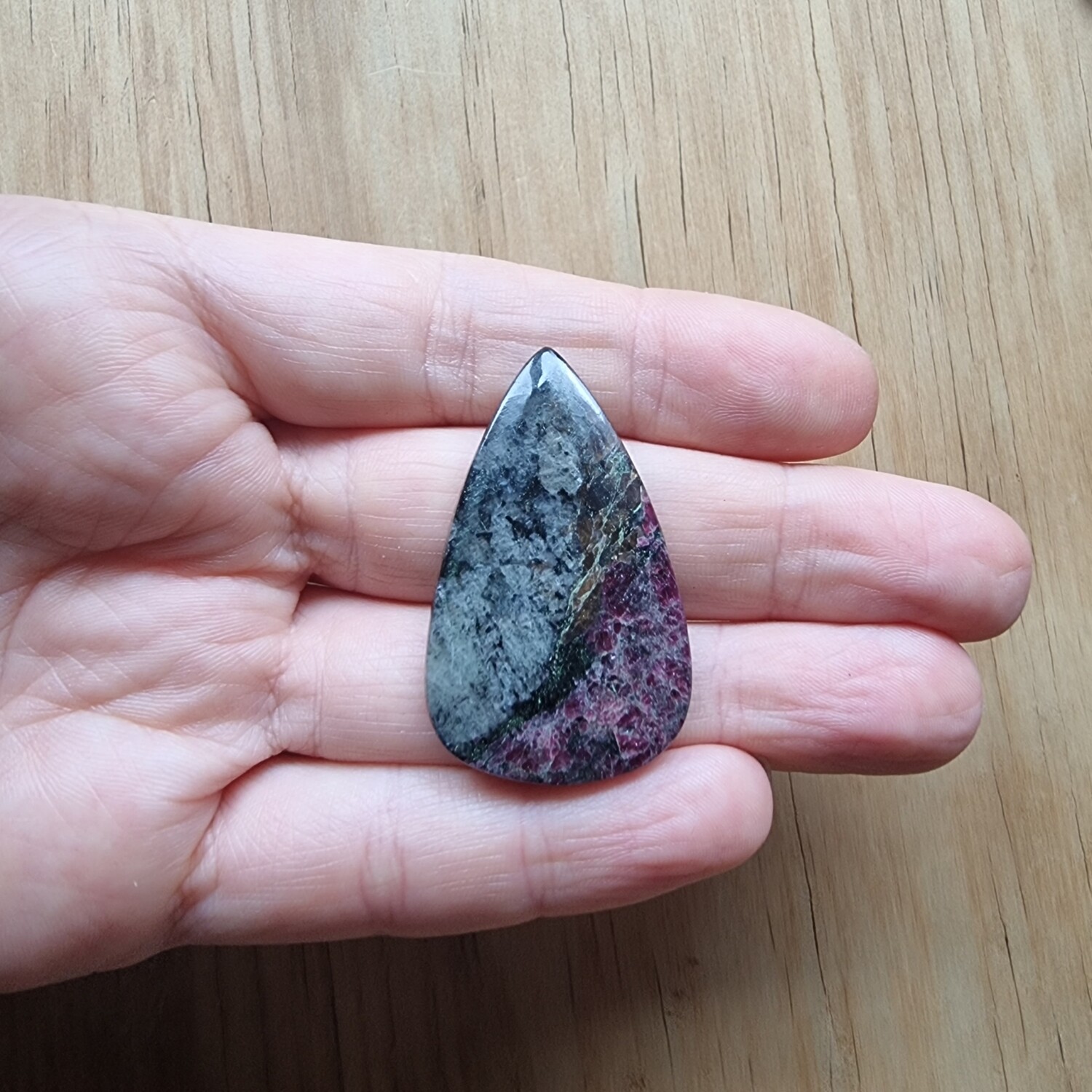 Eudialyte Cabochon / Pendant for jewelry making or diy craft projects 15.8gr