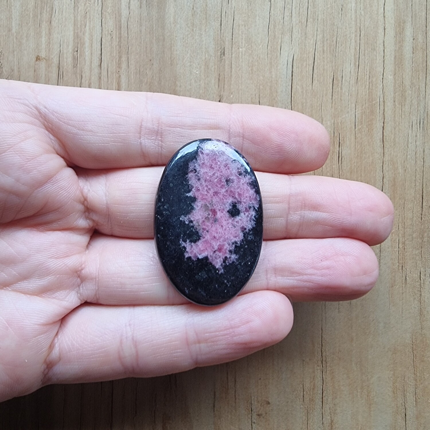 Rhodonite Cabochon / Pendant for jewelry making or diy craft projects 20.6gr