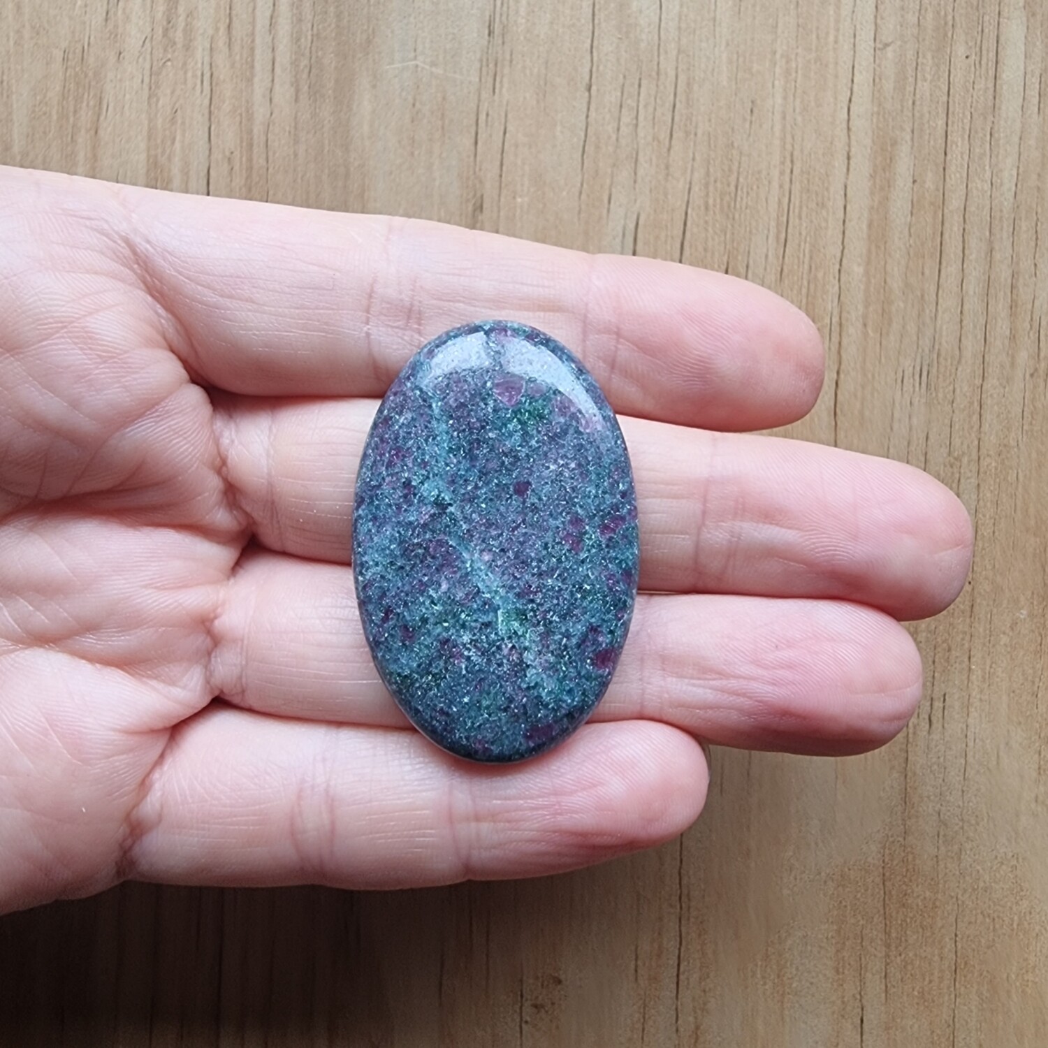 Ruby Kyanite Cabochon / Pendant for jewelry making or diy craft projects 28.2gr