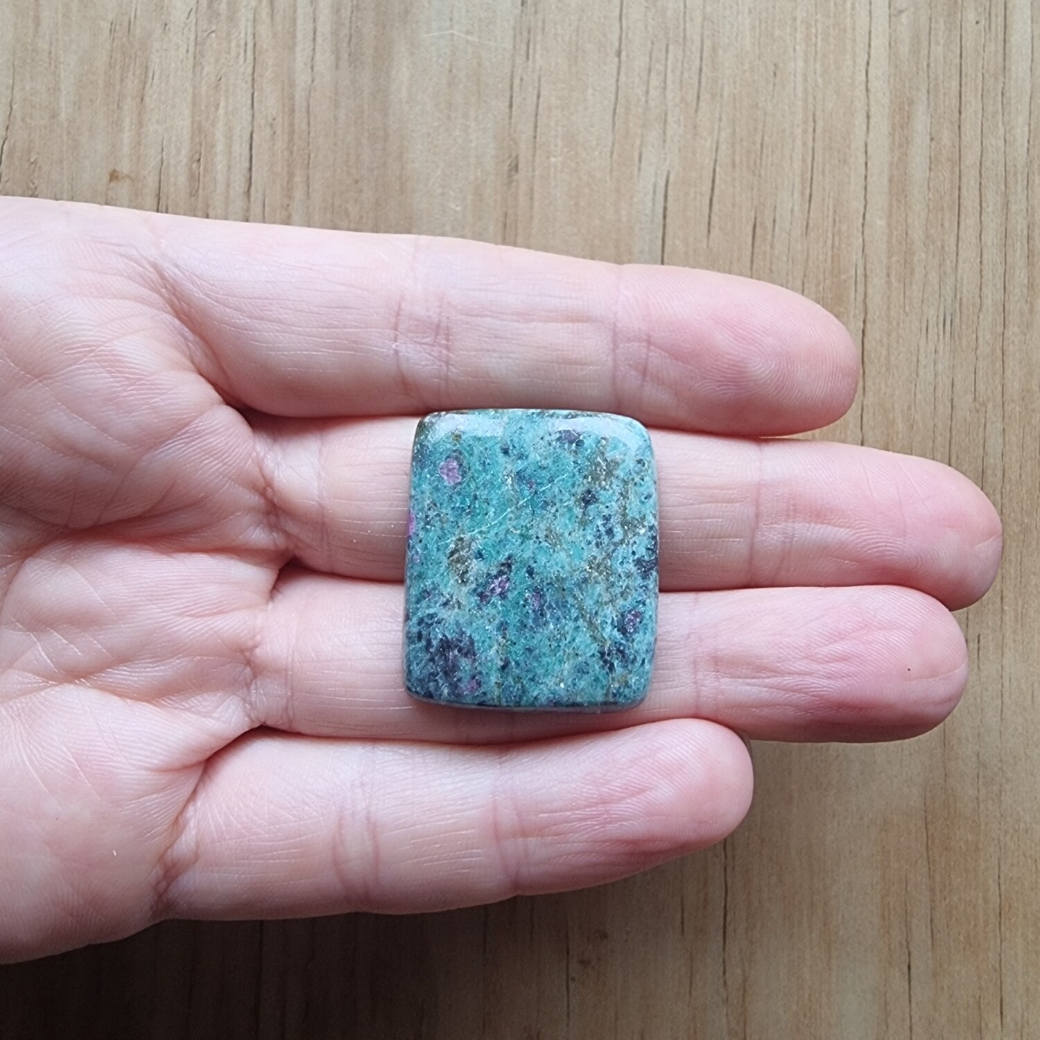 Ruby Fuschite Cabochon / Pendant for jewelry making or diy craft projects 15.8gr