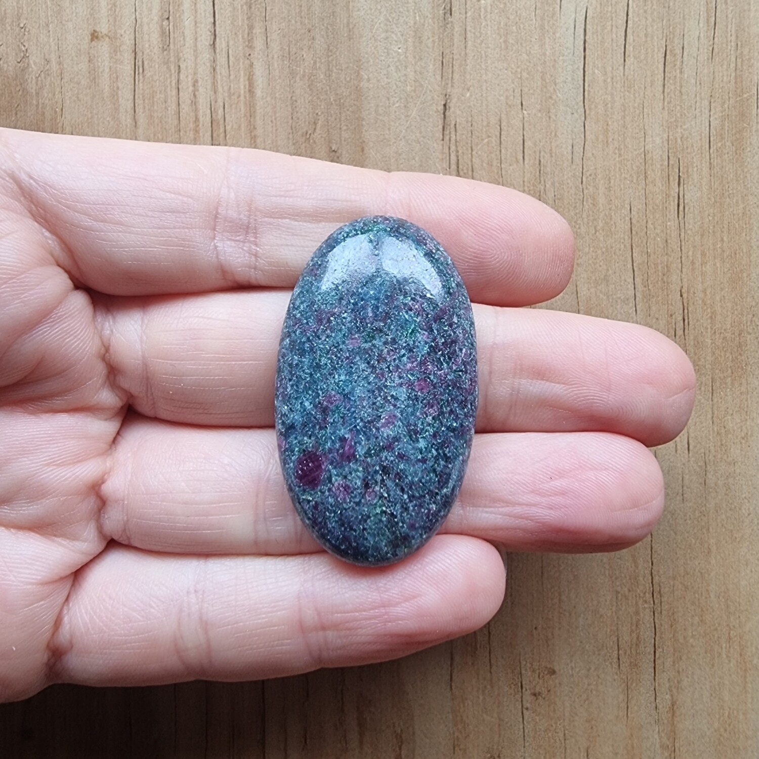 Ruby Kyanite Cabochon / Pendant for jewelry making or diy craft projects 30.2gr