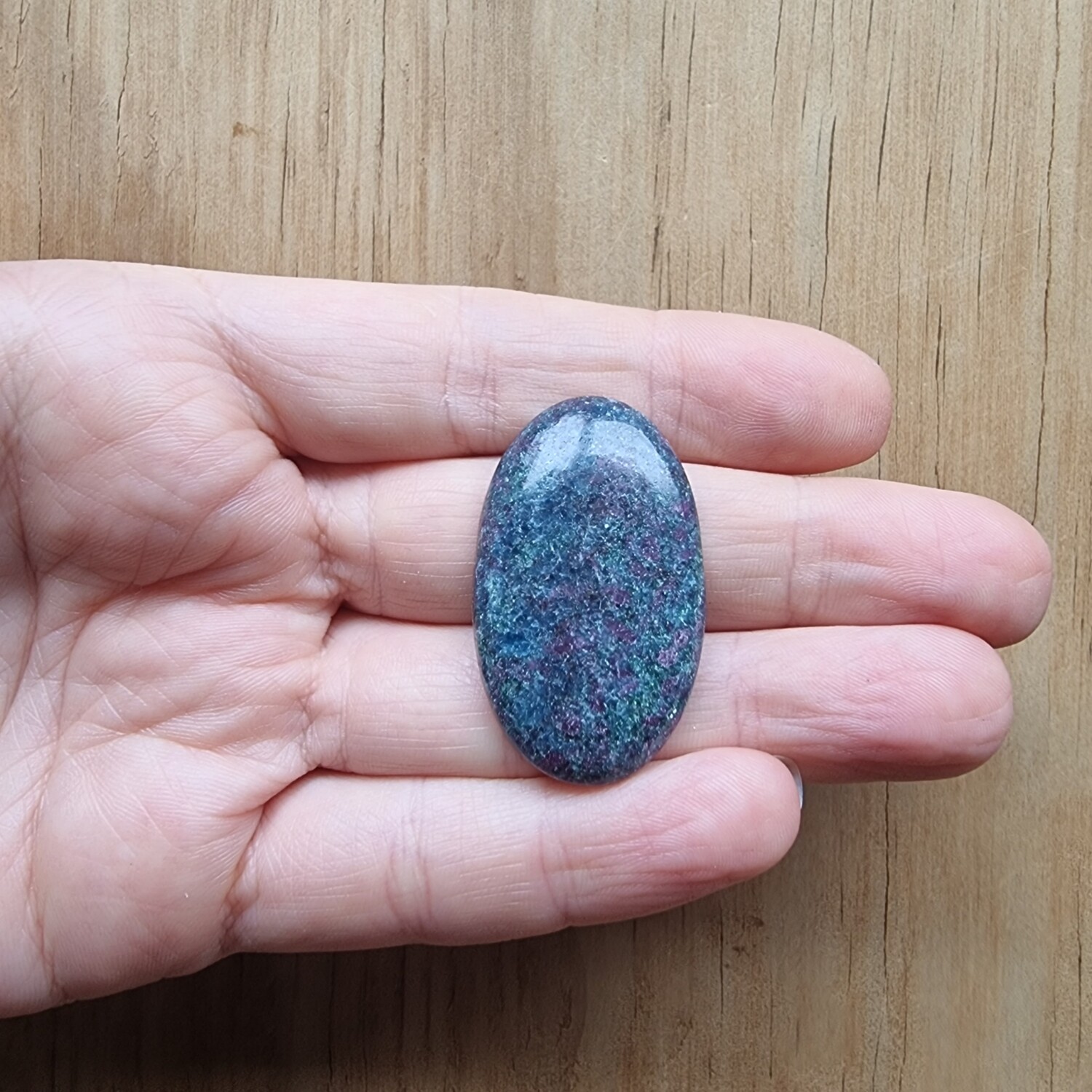 Ruby Kyanite Cabochon / Pendant for jewelry making or diy craft projects 20gr