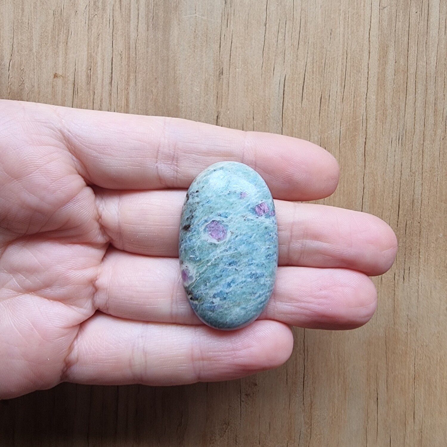 Ruby Fuschite Cabochon / Pendant for jewelry making or diy craft projects 23.6gr
