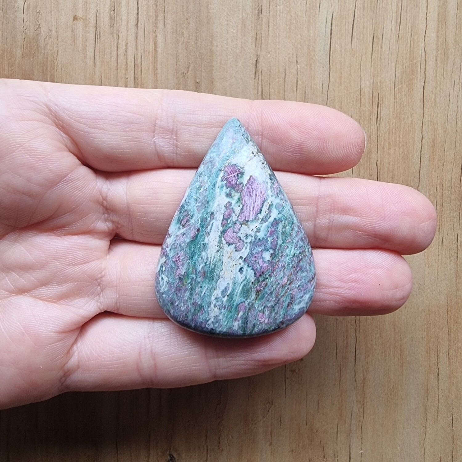 Ruby Fuschite Cabochon / Pendant for jewelry making or diy craft projects 41gr