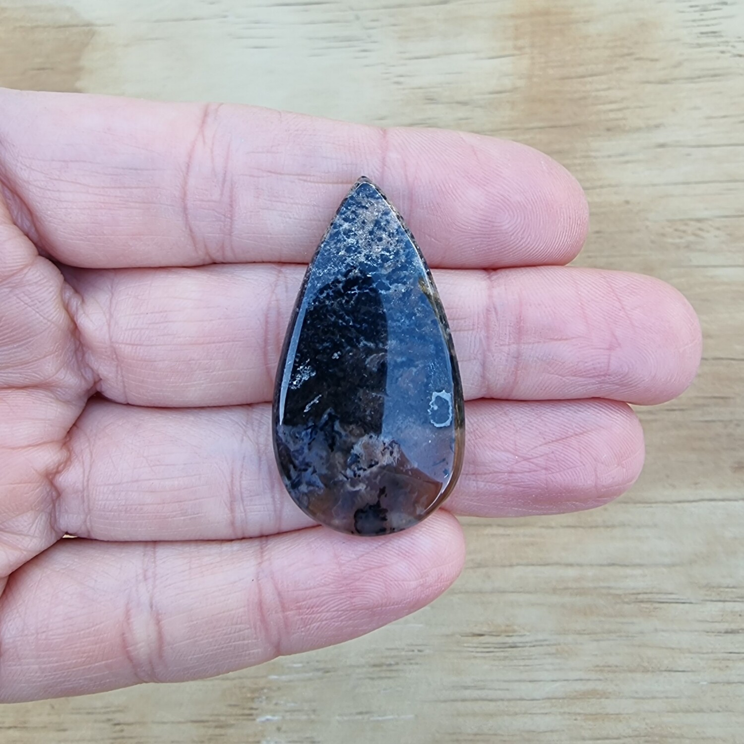 Turkish Stick Agate Cabochon / Pendant for jewelry making or diy craft projects 6.7gr