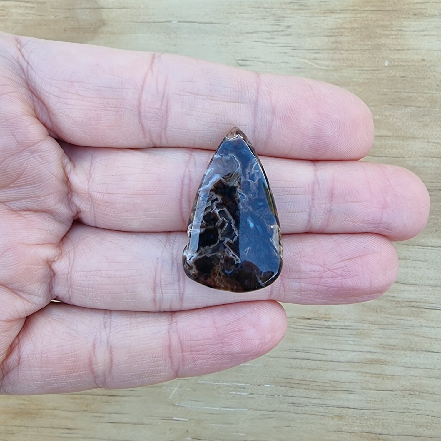 Turkish Stick Agate Cabochon / Pendant for jewelry making or diy craft projects 5gr