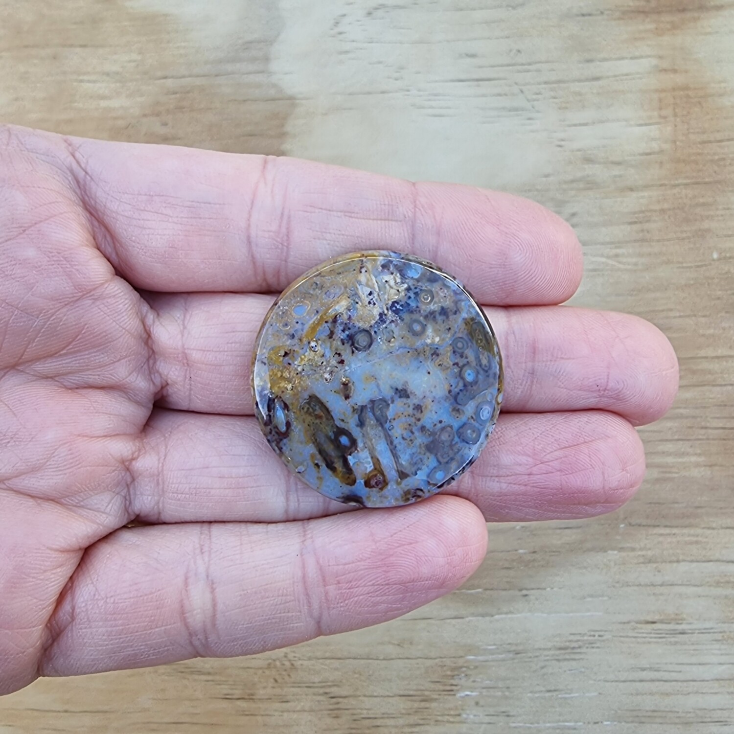 Plume Agate Cabochon / Pendant for jewelry making or diy craft projects 12.2gr