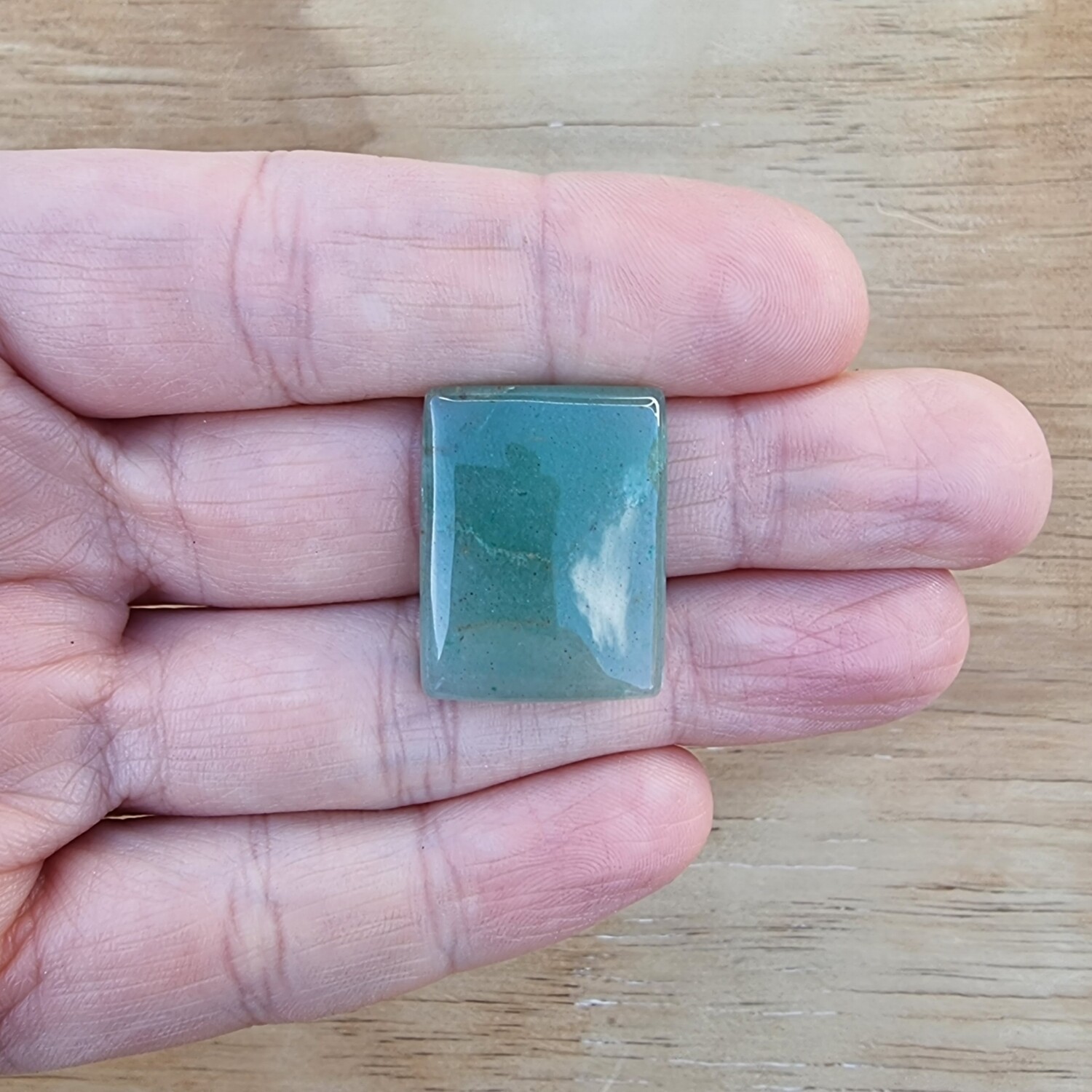 Green Aventurine Cabochon / Pendant for jewelry making or diy craft projects 5.7gr