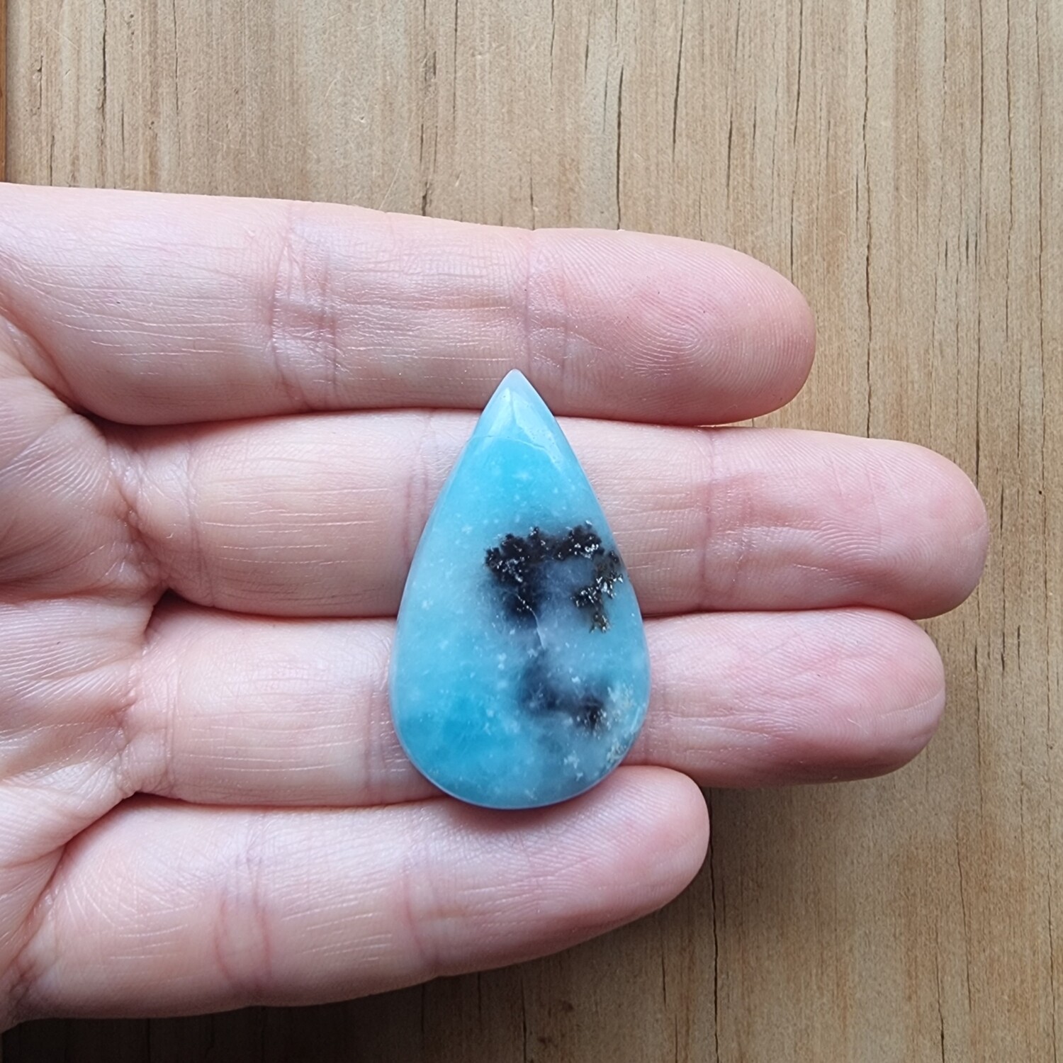 Hemimorphite Cabochon / Pendant for jewelry making or diy craft projects 14gr