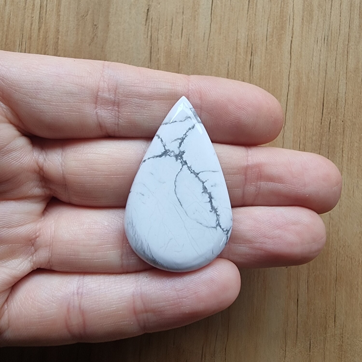 Howlite Jasper Cabochon / Pendant for jewelry making or diy craft projects 17.6gr