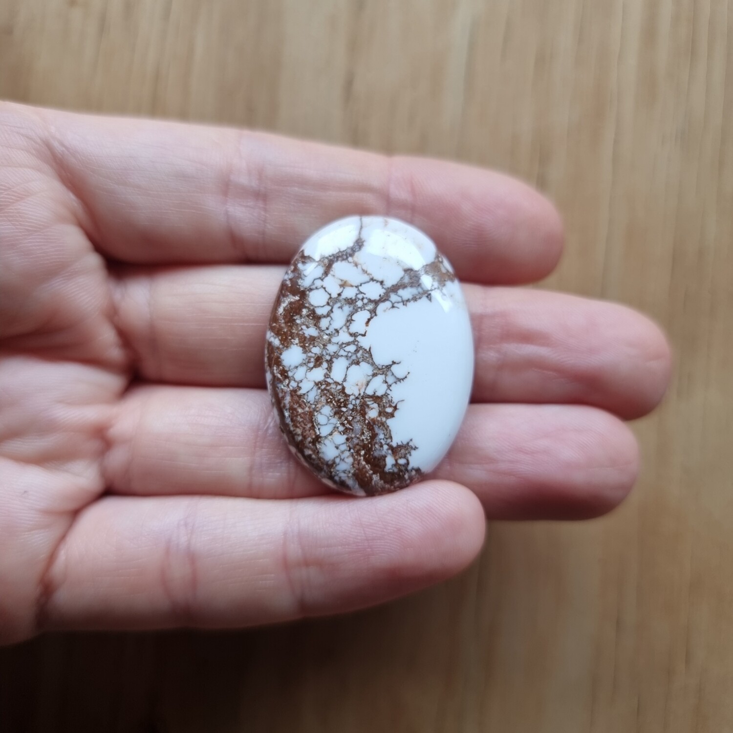 Magnesite Cabochon / Pendant for jewelry making or diy craft projects 20gr