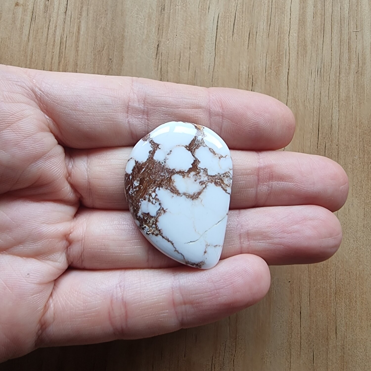 Magnesite Cabochon / Pendant for jewelry making or diy craft projects 17.2gr