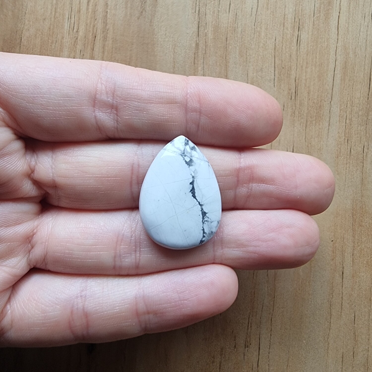 Howlite Jasper Cabochon / Pendant for jewelry making or diy craft projects 8.4gr