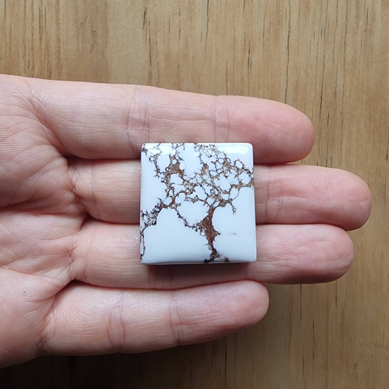 Magnesite Cabochon / Pendant for jewelry making or diy craft projects 24gr
