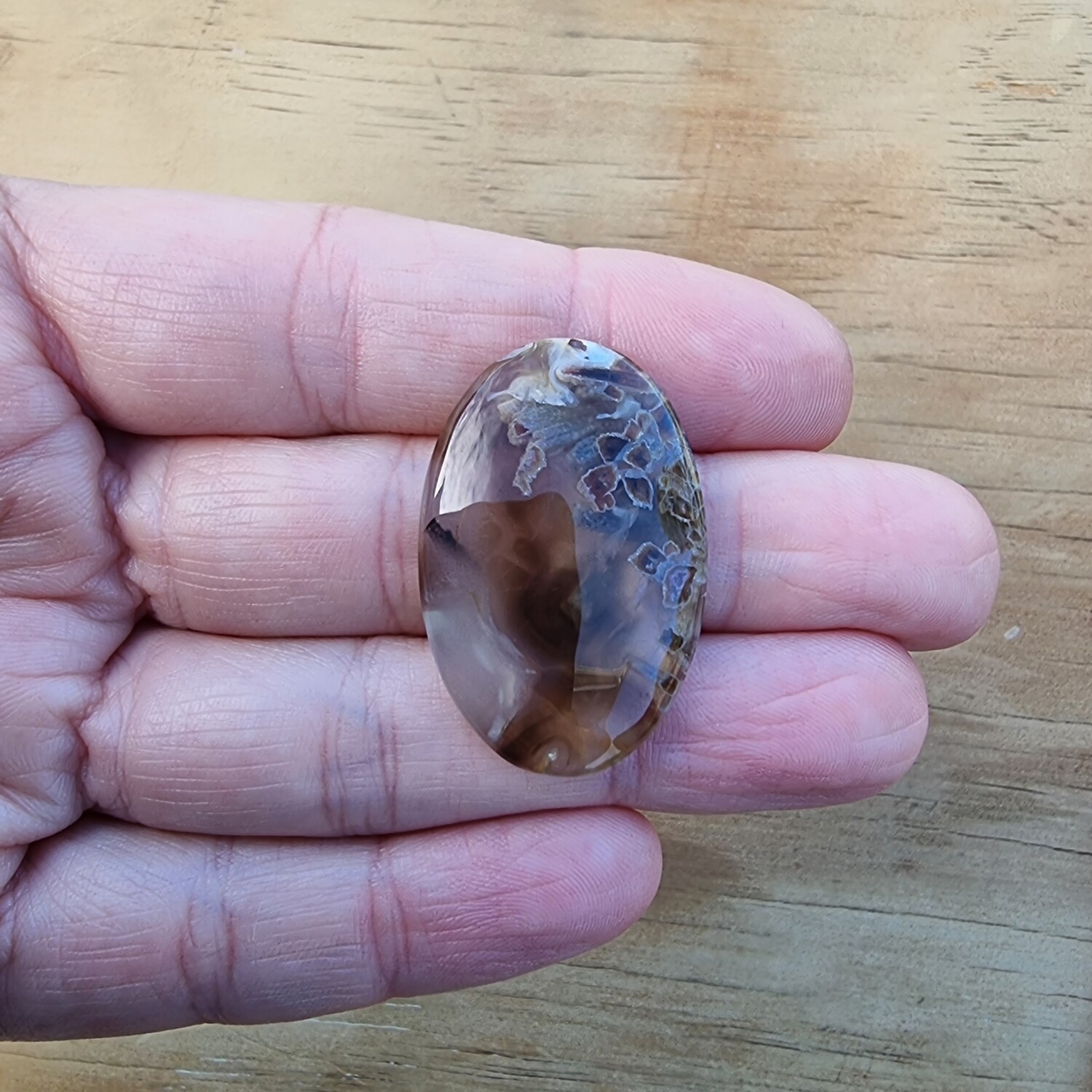 Turkish Stick Agate Cabochon / Pendant for jewelry making or diy craft projects 8.5gr