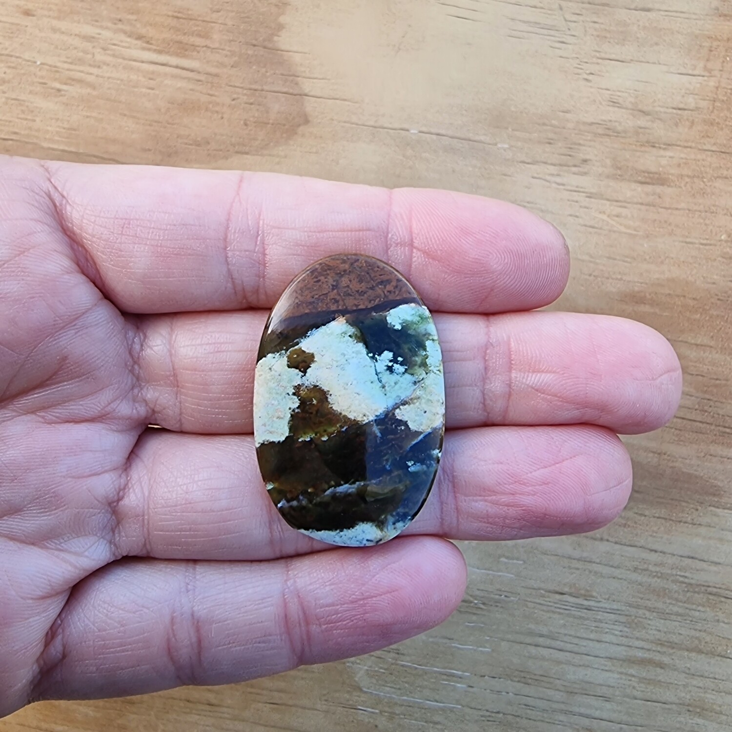 Chrome Chalcedony Cabochon / Pendant for jewelry making or diy craft projects 8.7gr