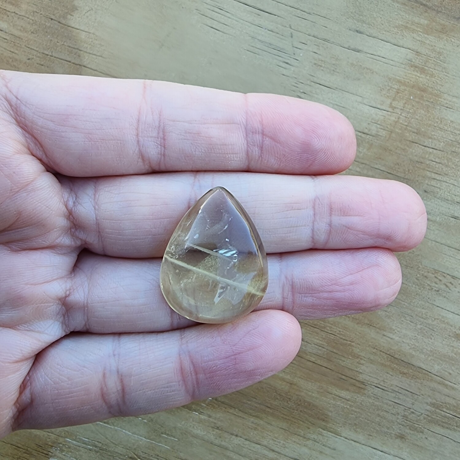 Lemon Quartz Cabochon / Pendant for jewelry making or diy craft projects 7.4gr