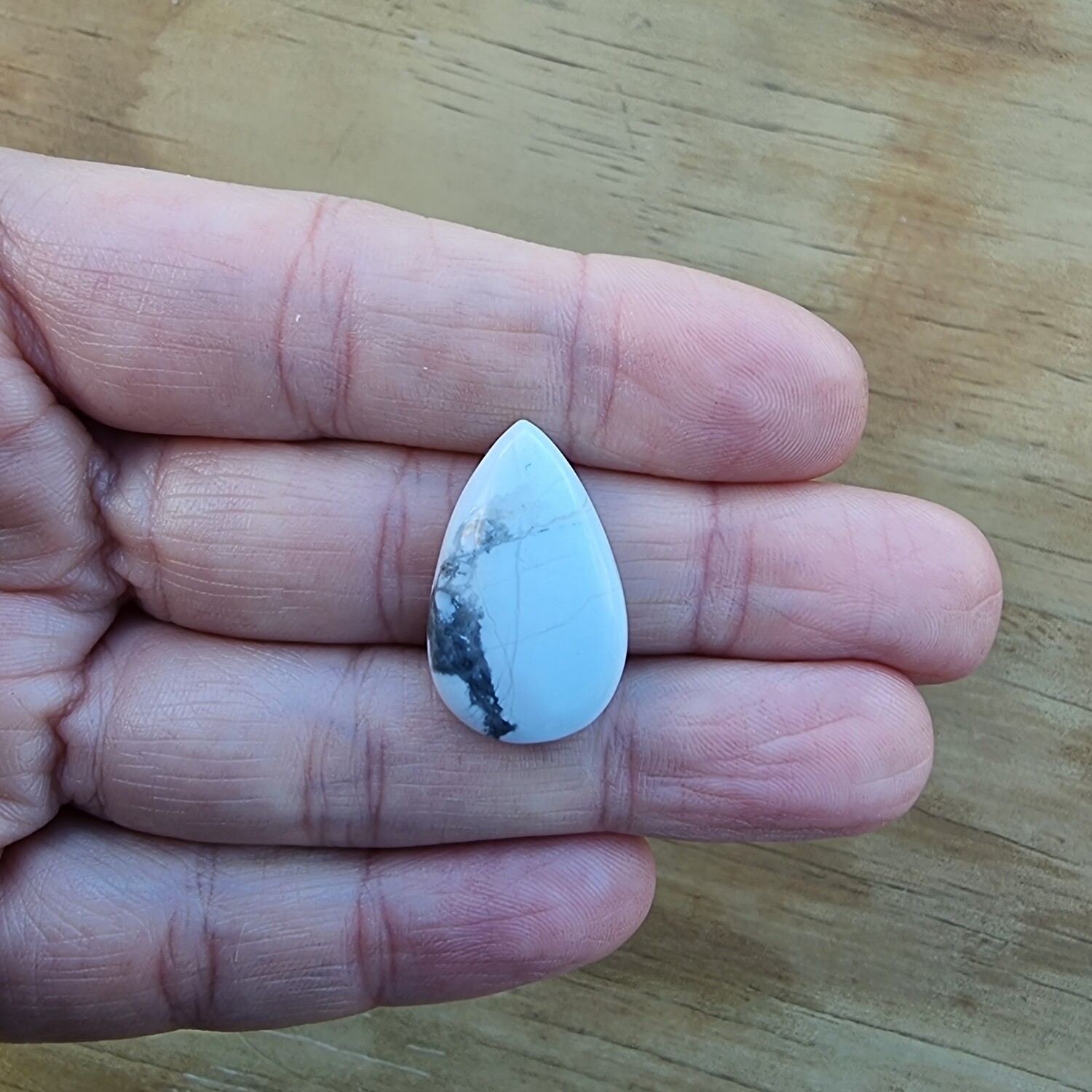 Howlite Jasper Cabochon / Pendant for jewelry making or diy craft projects 4.5gr