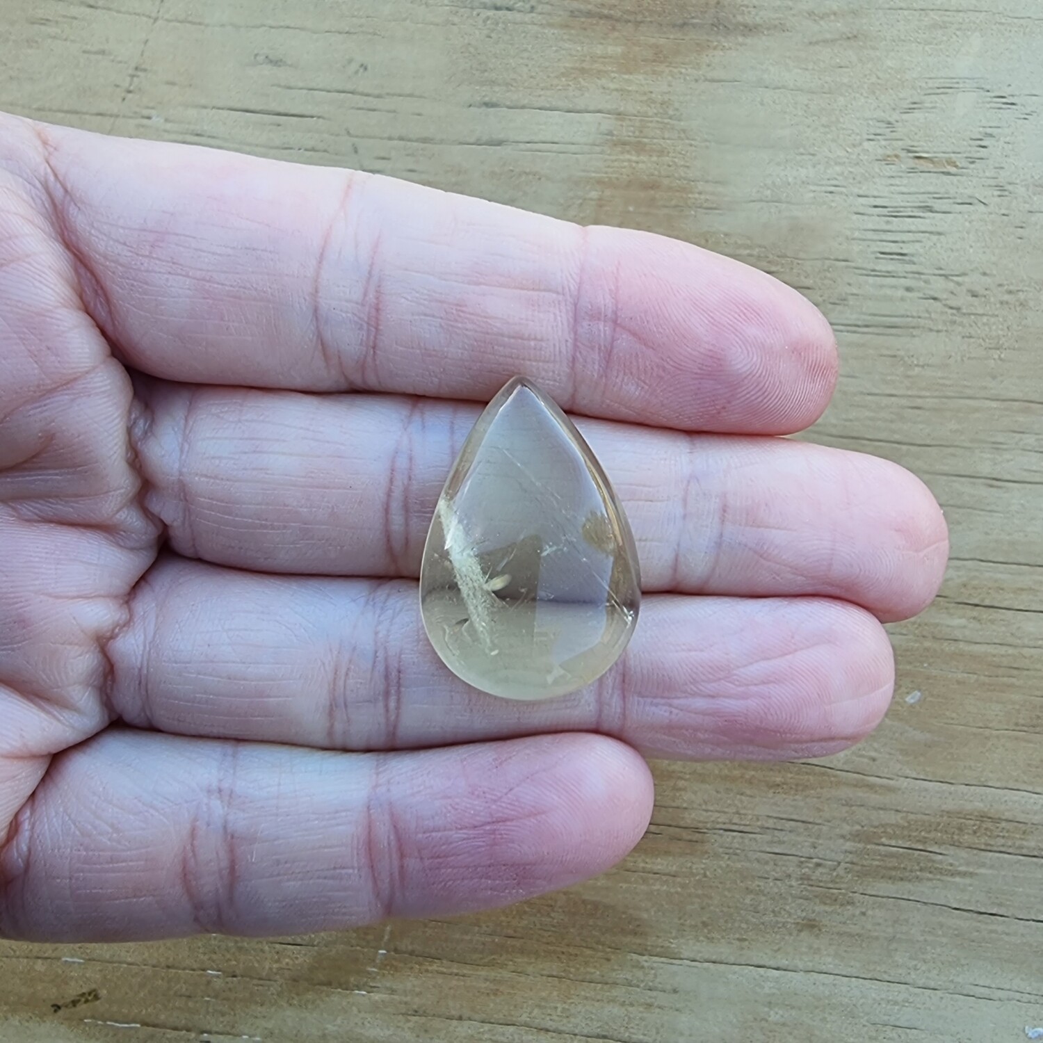 Lemon Quartz Cabochon / Pendant for jewelry making or diy craft projects 6.4gr