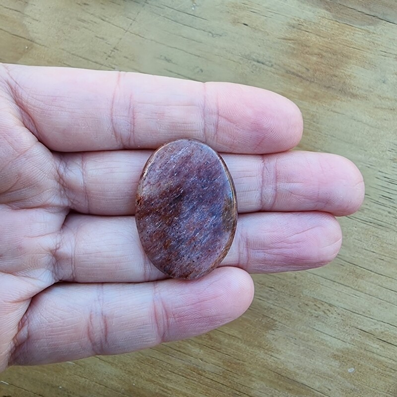 Strawberry Quartz Cabochon / Pendant for jewelry making or diy craft projects 7.5gr