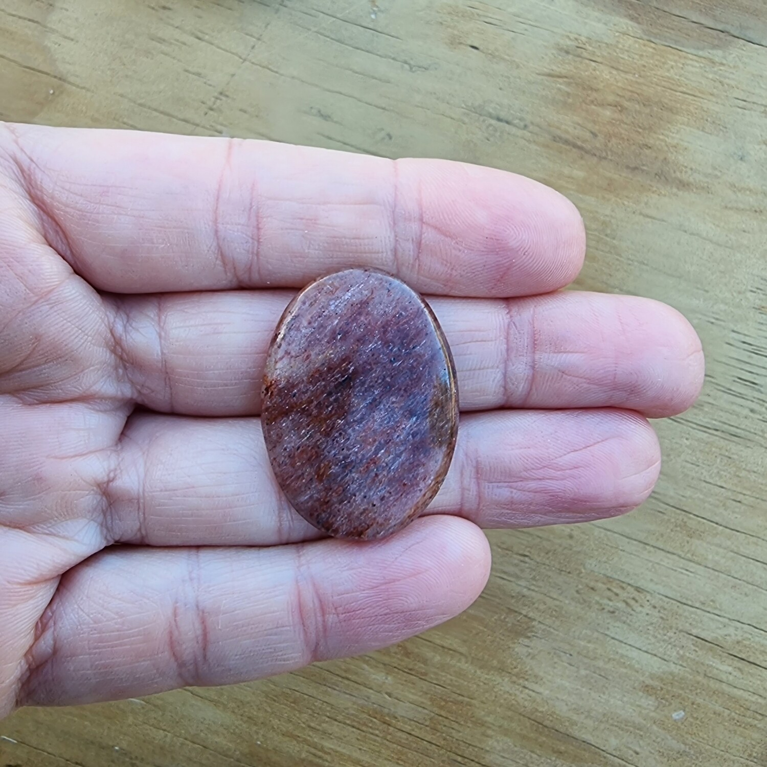 Strawberry Quartz Cabochon / Pendant for jewelry making or diy craft projects 7.5gr