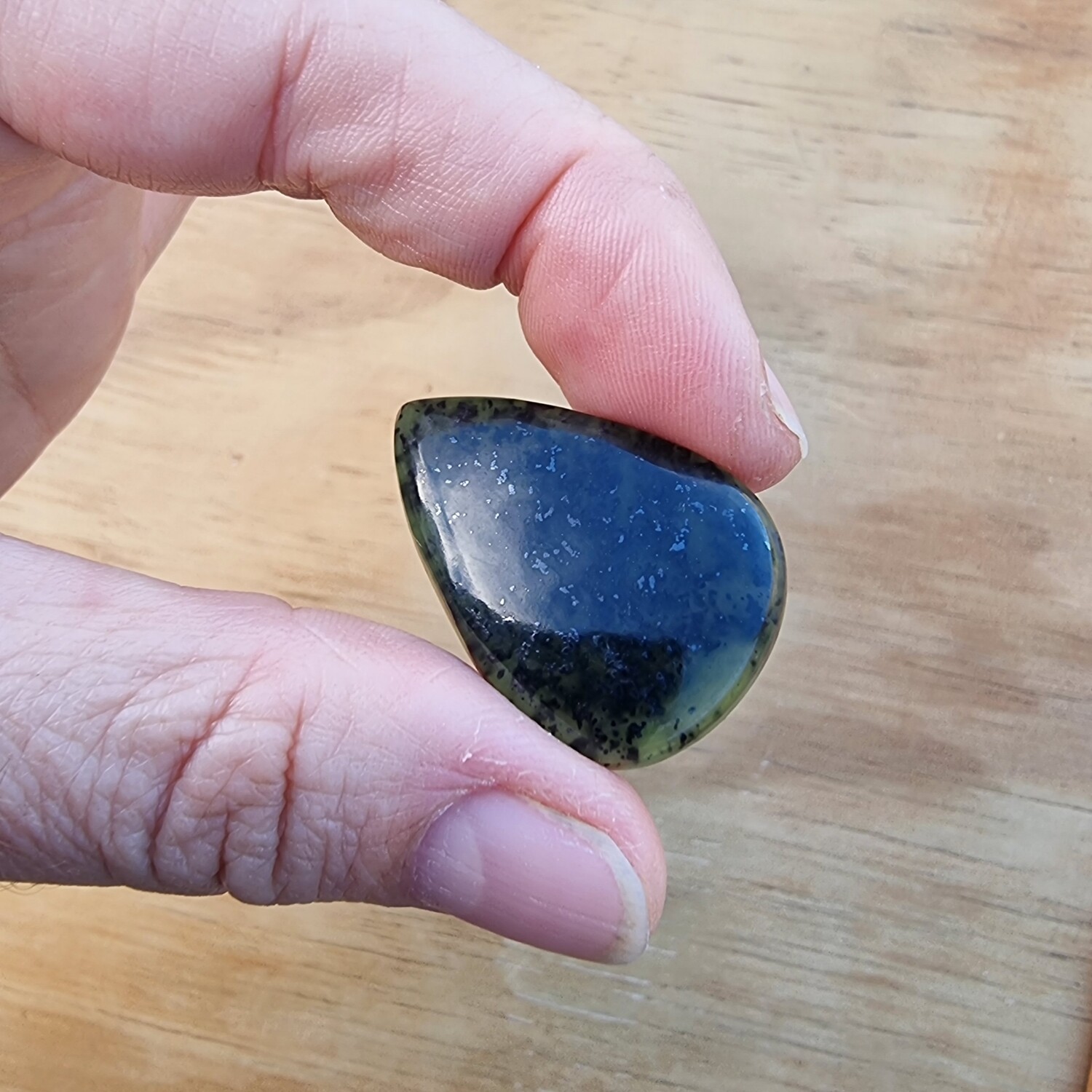 Serpentine Cabochon / Pendant for jewelry making or diy craft projects 7.4gr